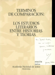 Términos de comparación. Los estudios literarios entre historias y teorías vignette